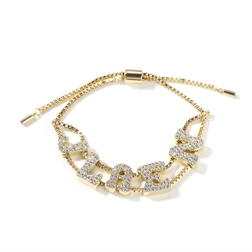 Luxe Adjustable Name Bracelet