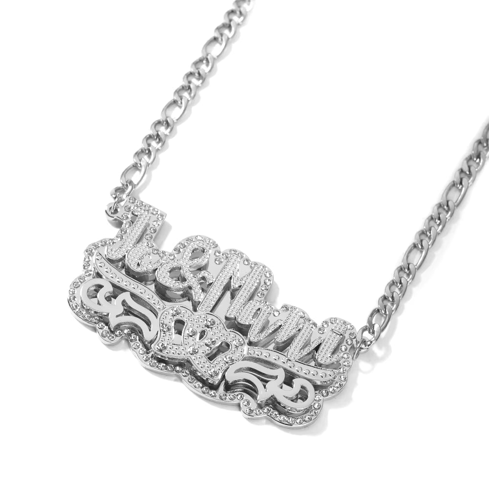 Double Plated Birthstone Name Necklace