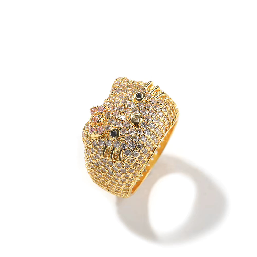 Pretty Kitty Iced Out Ring