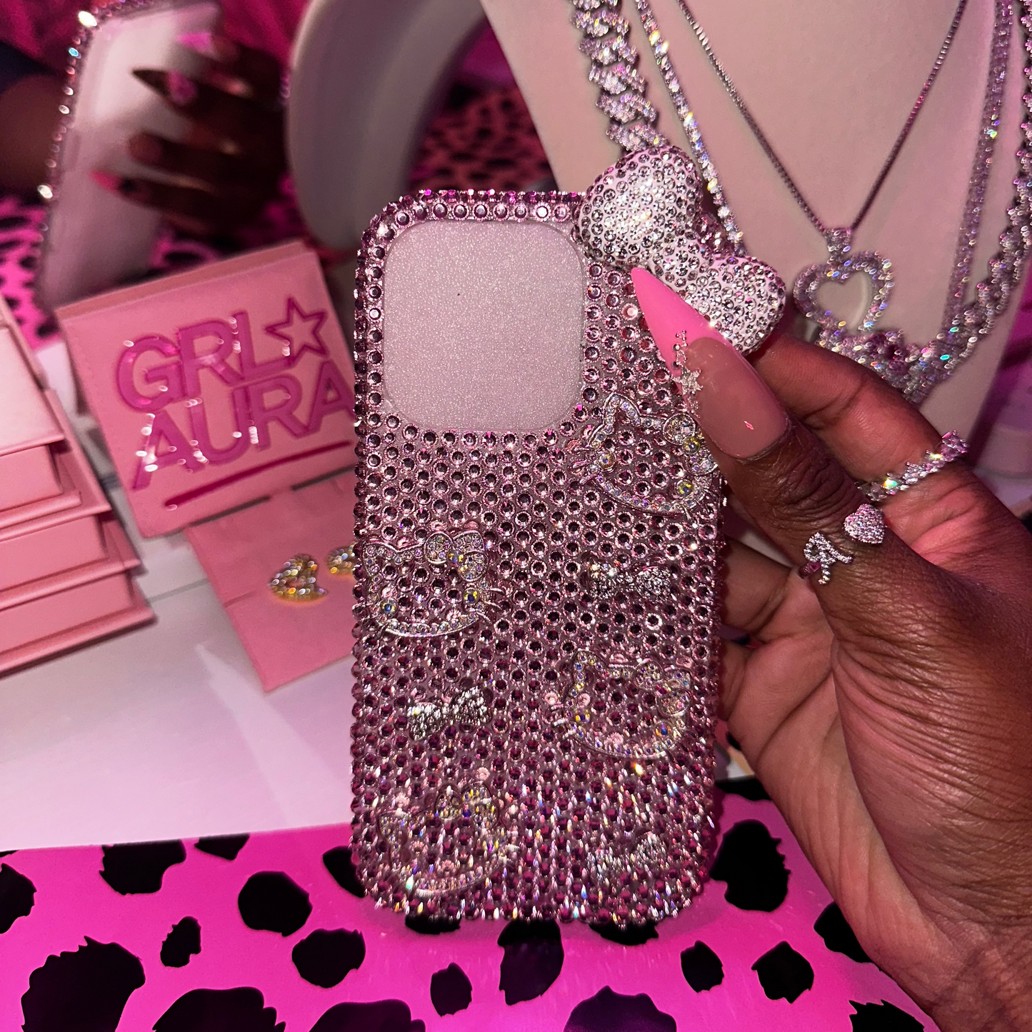 HK Rhinestone Phone Case