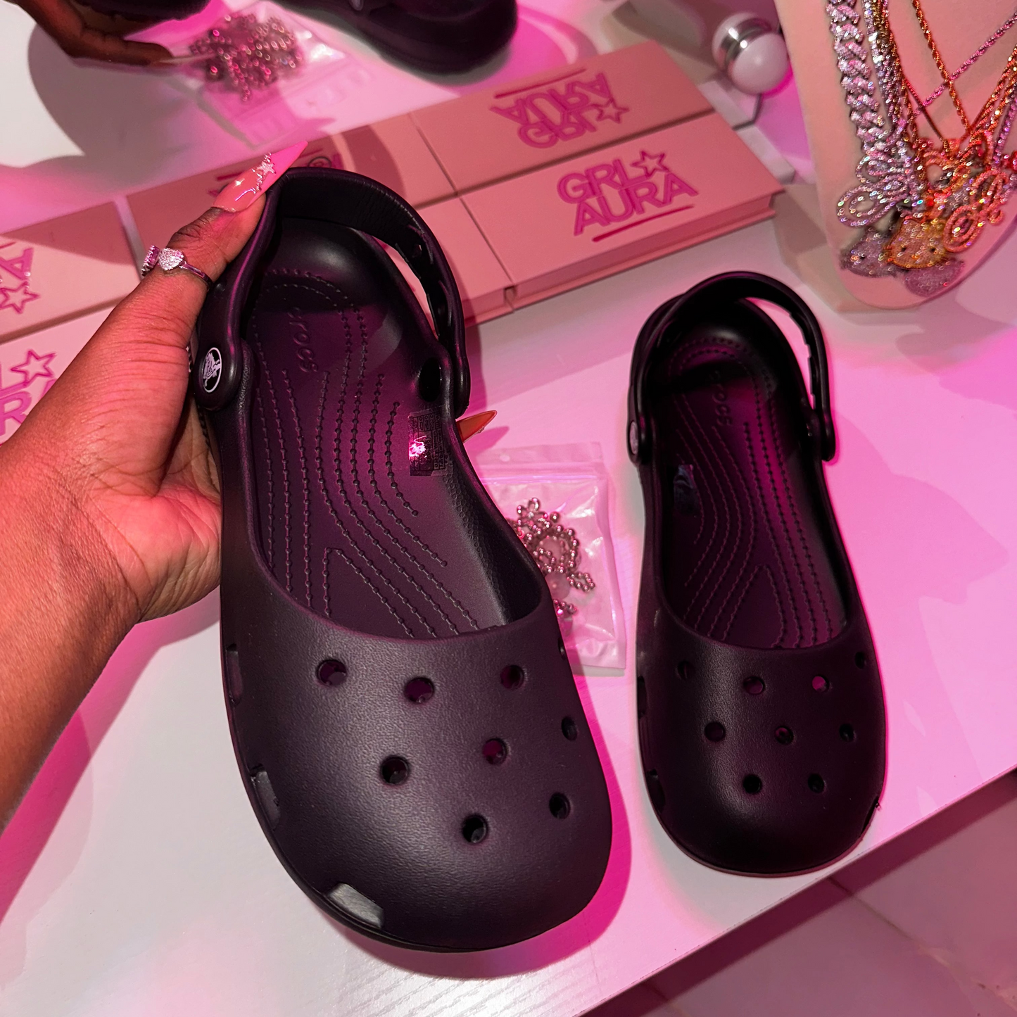 Charmed Black Ballet Crocs