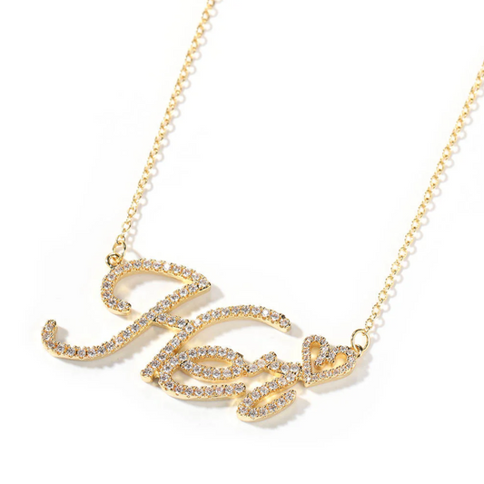 Dainty Heart Name Necklace