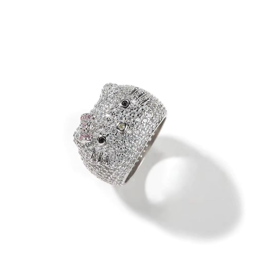 Pretty Kitty Iced Out Ring