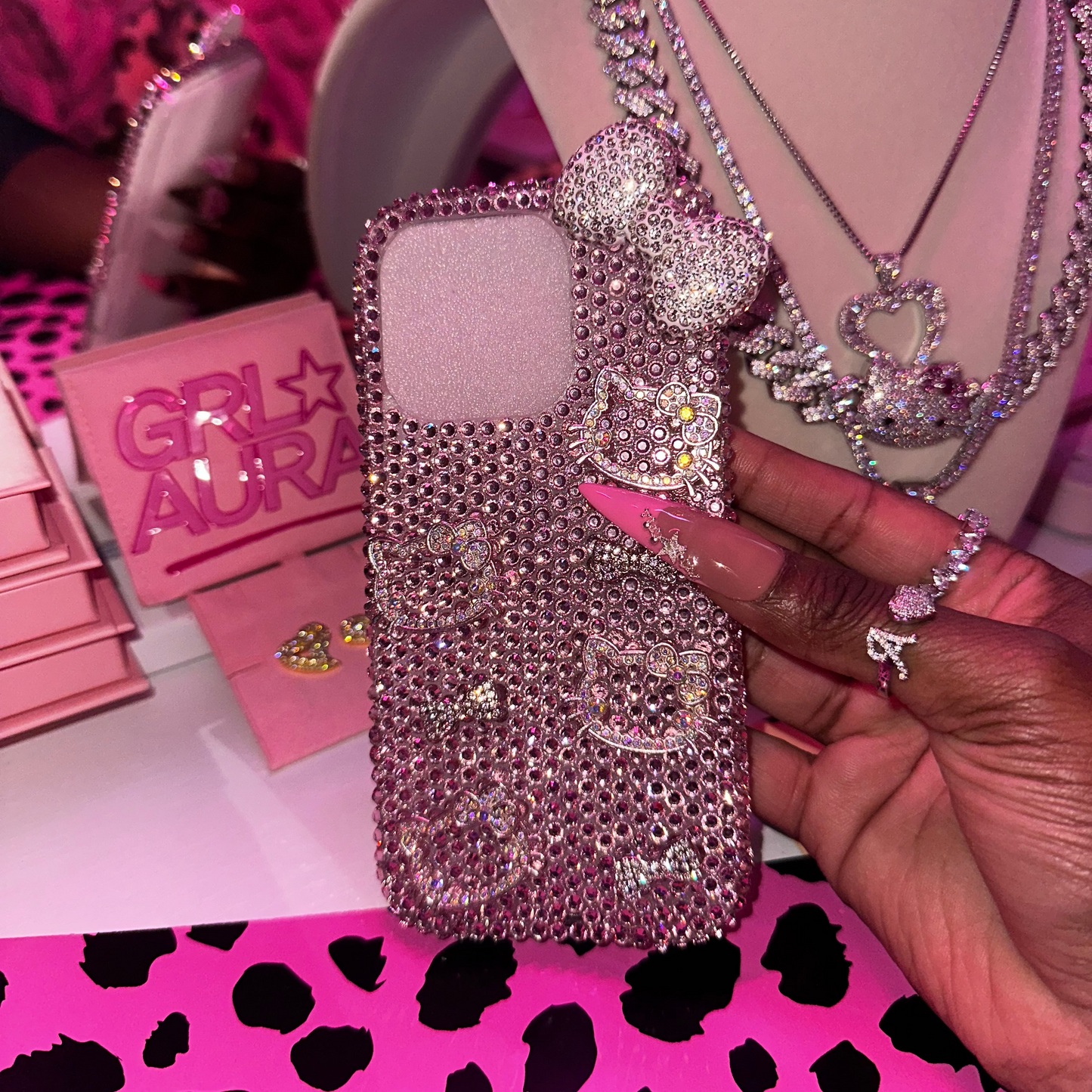HK Rhinestone Phone Case