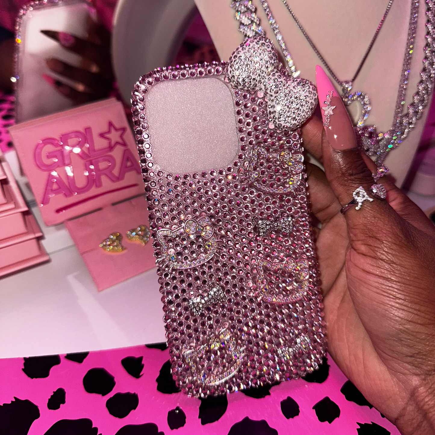 HK Rhinestone Phone Case