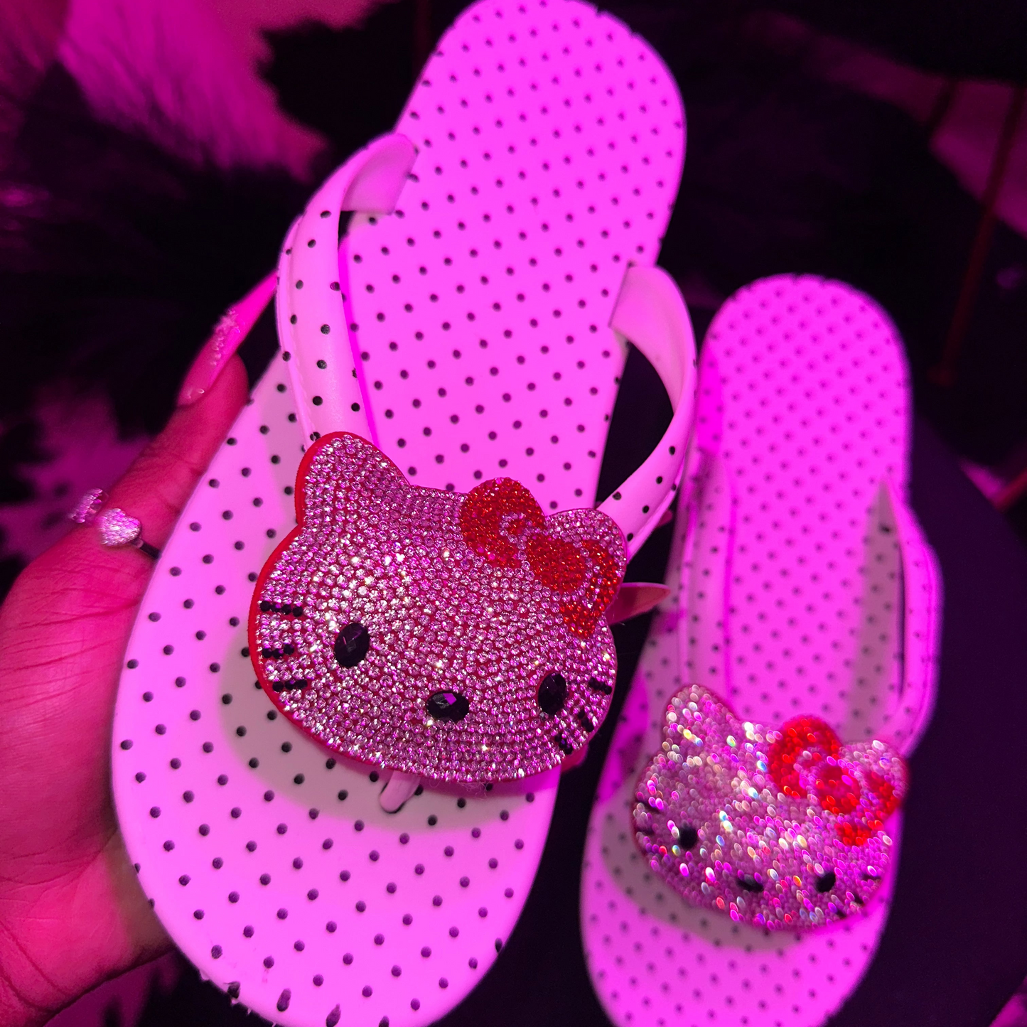 Polka Dot HK Flip Flops