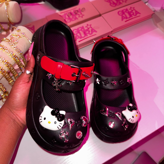Midnight HK Studded Clogs