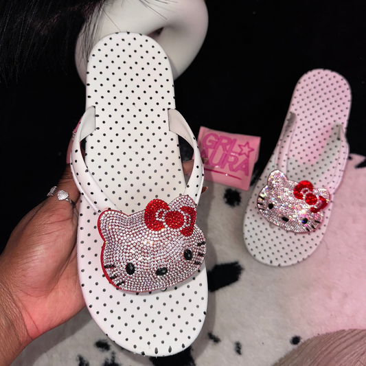 Polka Dot HK Flip Flops